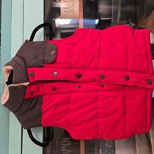 Carter's Red/Gray Puffer Vest size 7
